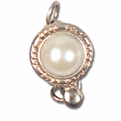Necklace Clasp - Pearl - Antique - Trimits (318/44)