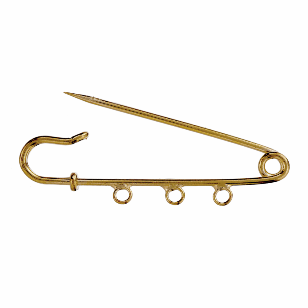 Kilt Pin with Loops - Gilt Coloured - Trimits (297/02)