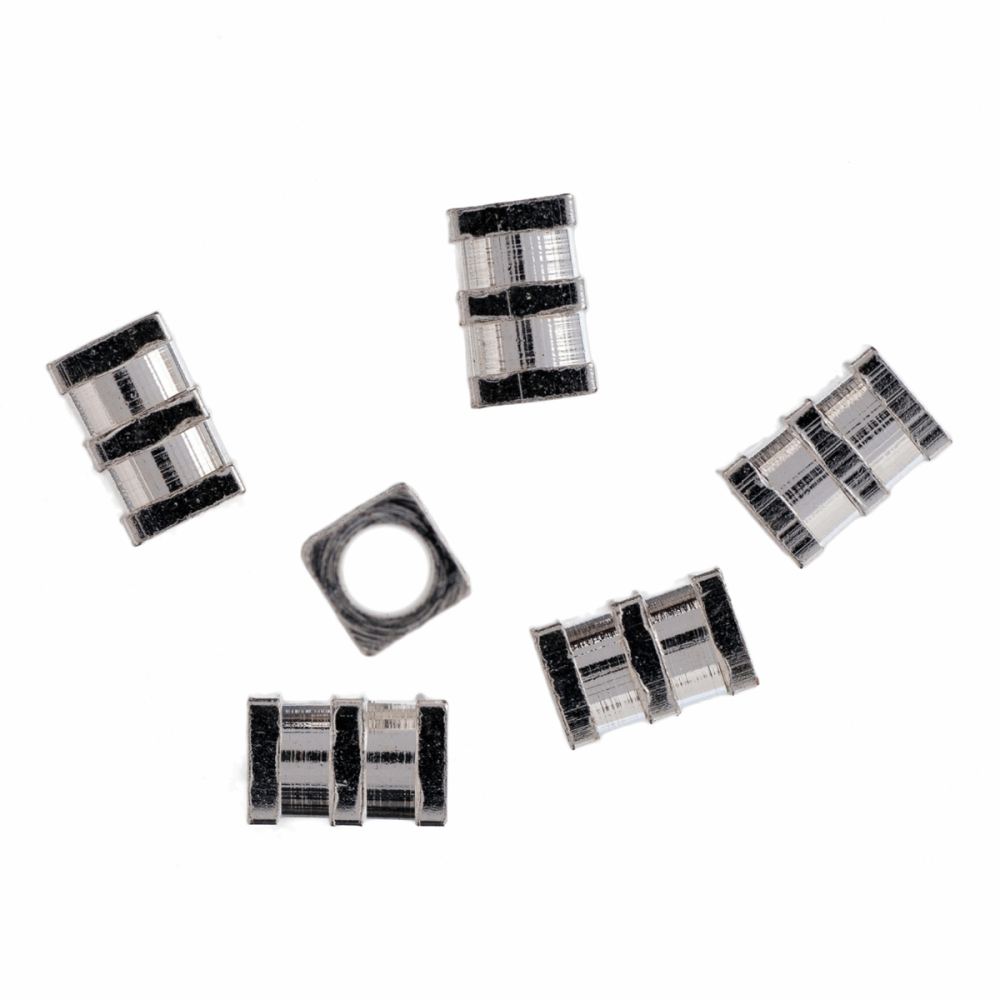 Spacers -Square - Silver Coloured (Trimits)