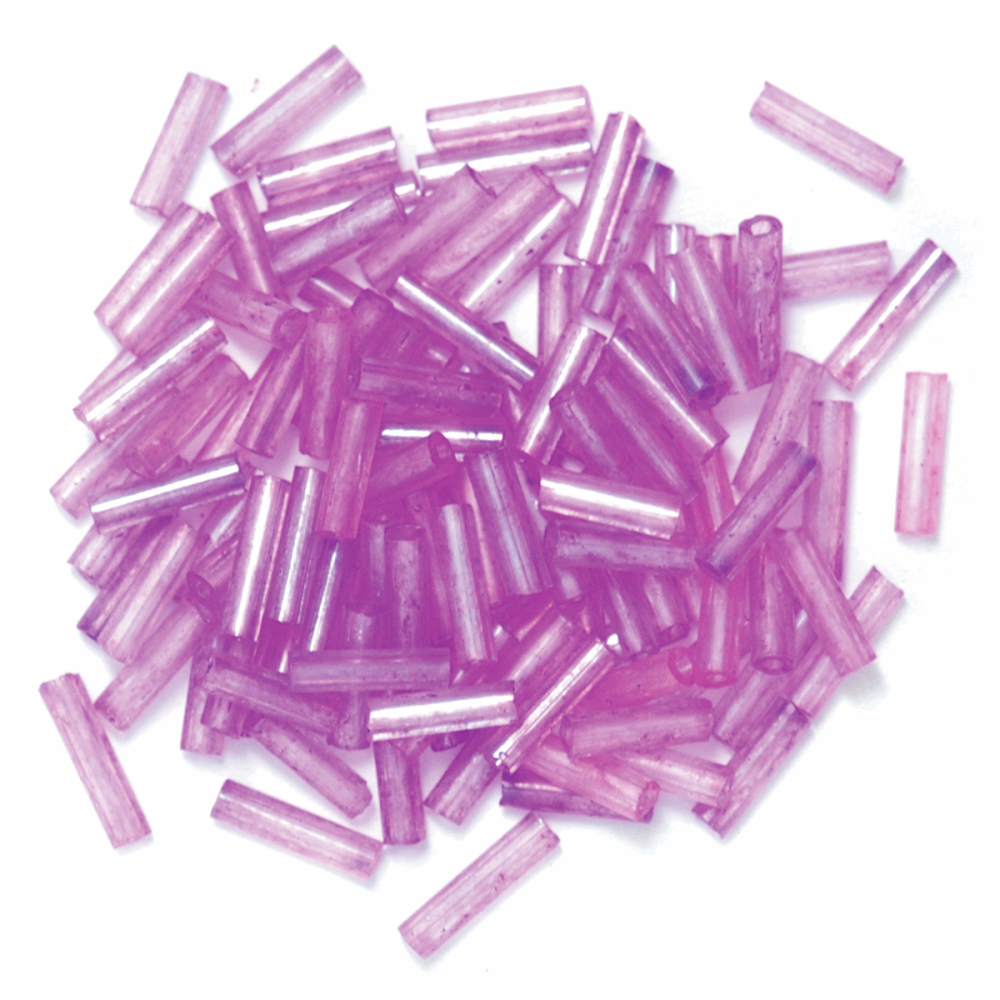 Bugle Beads - 6mm - Lilac (Trimits)