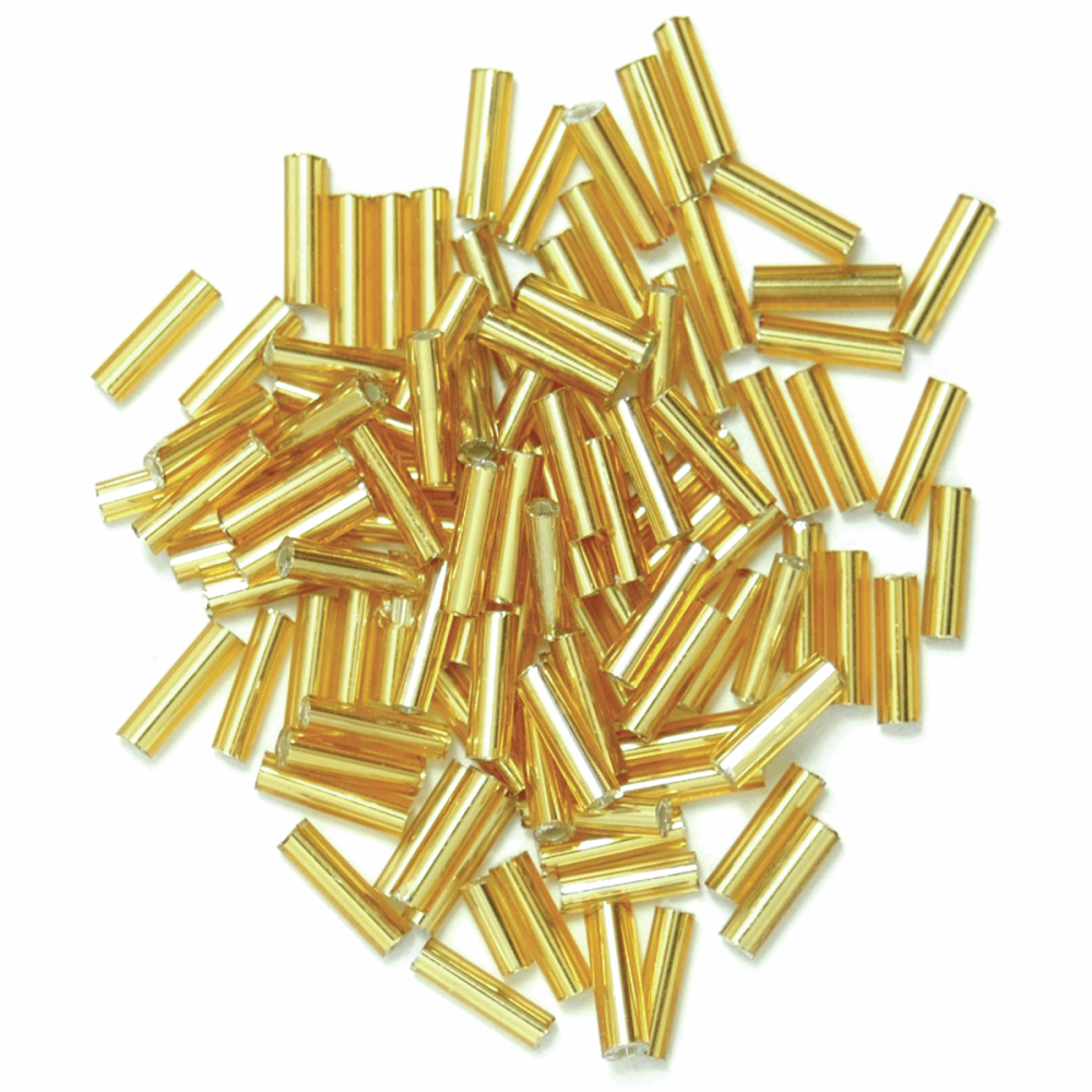 Bugle Beads - 6mm - Gold  (Trimits)