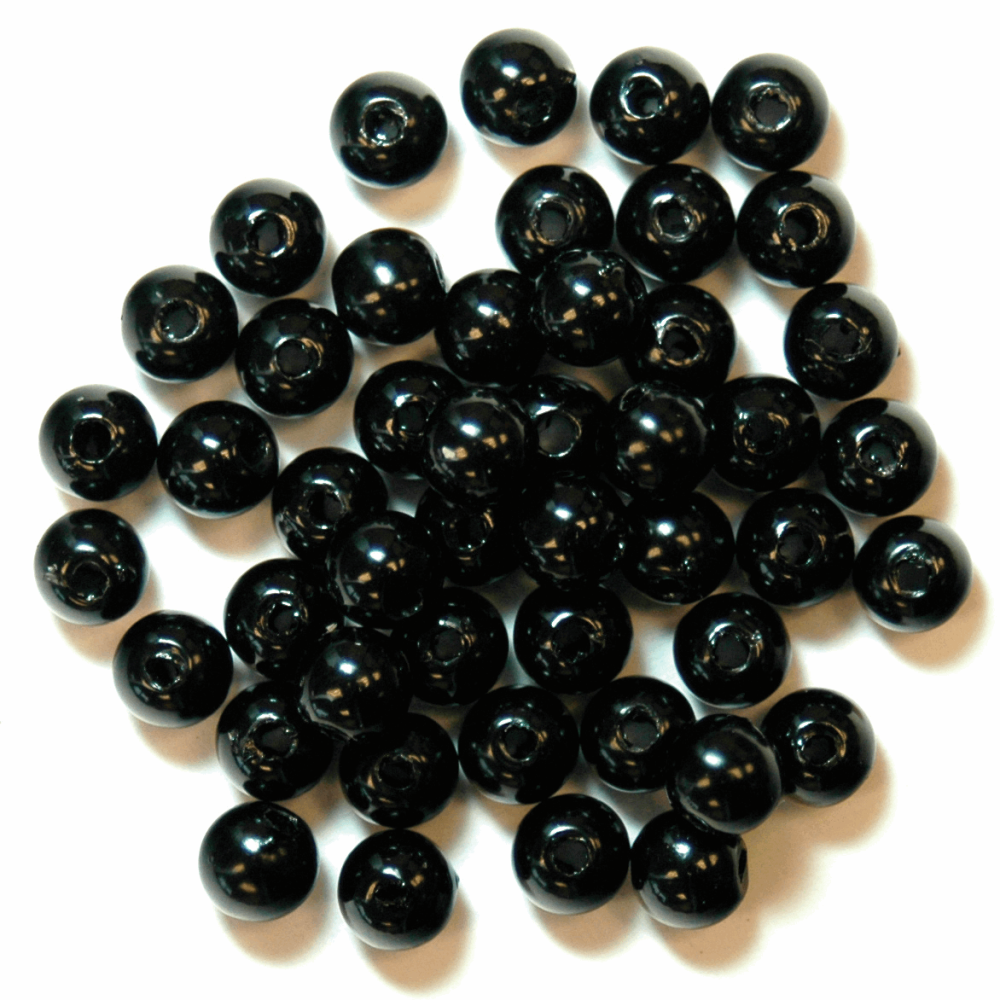 Pearl Beads - 5mm - Black (Trimits)