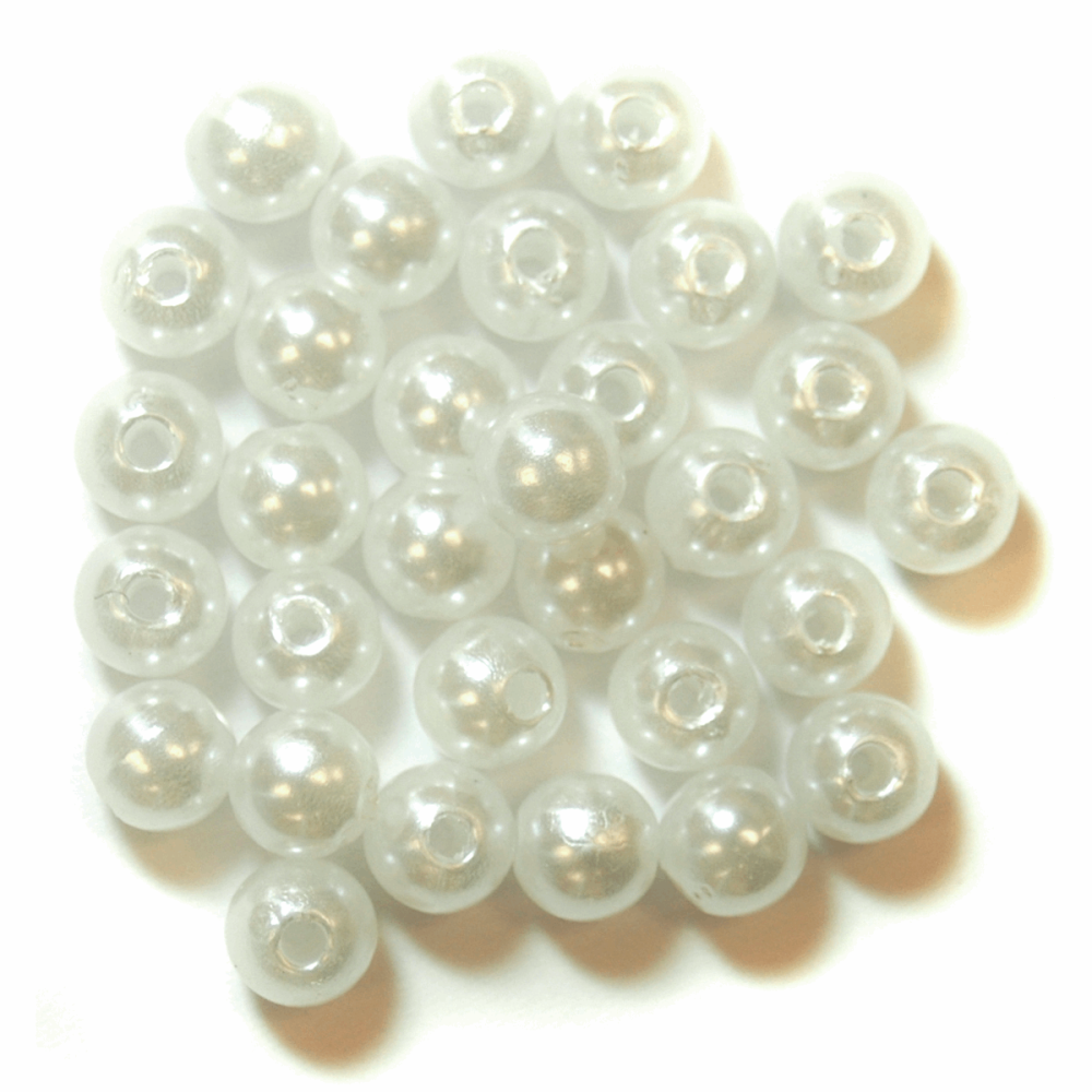 Pearl Beads - 6mm - Pearl (Trimits)