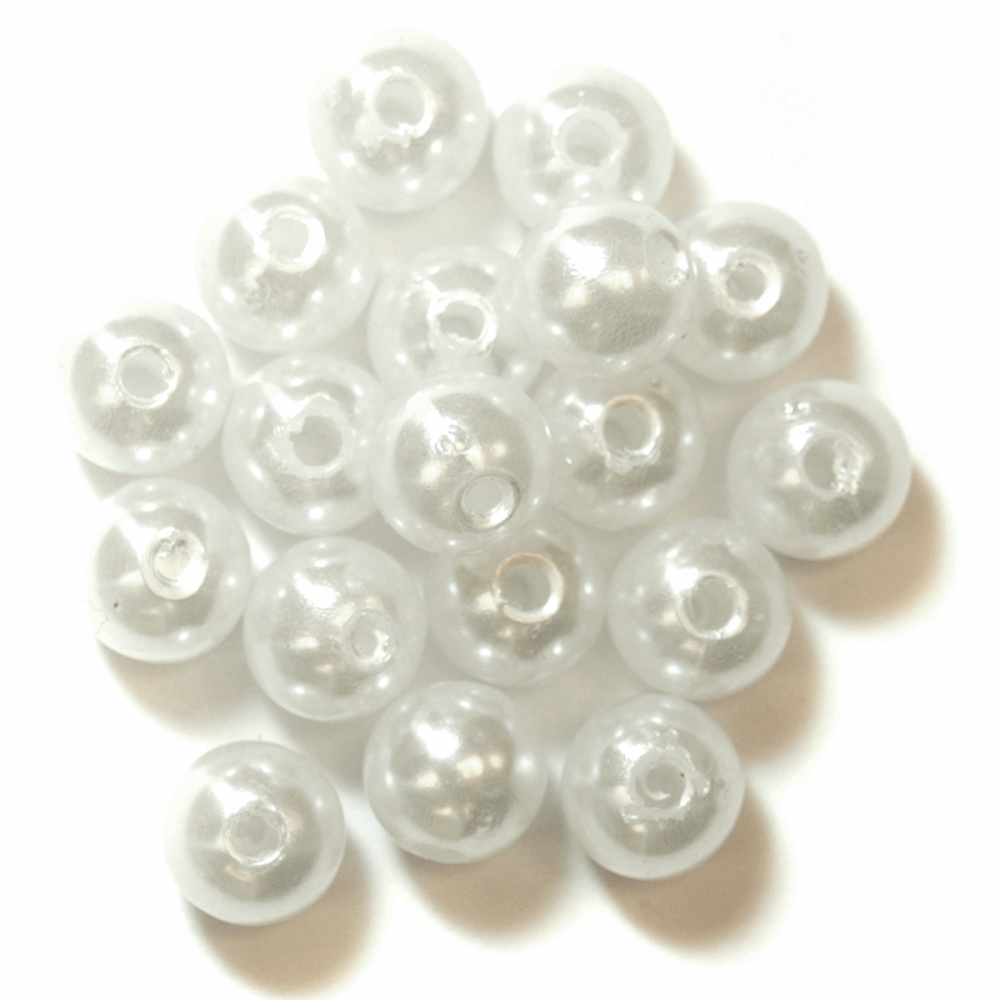 Pearl Beads - 8mm - Pearl (Trimits)