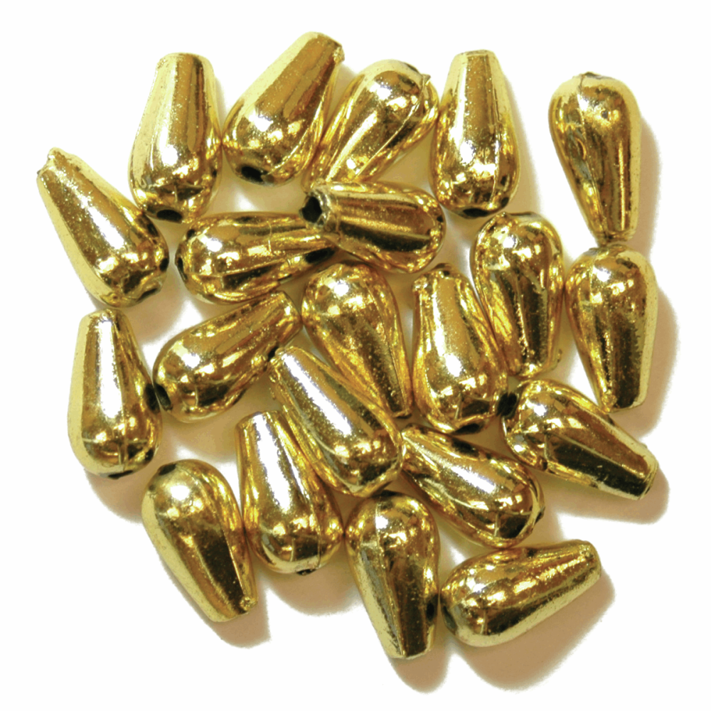 Pearl Beads - Drops - 6mm x 9mm - Gold (Trimits)