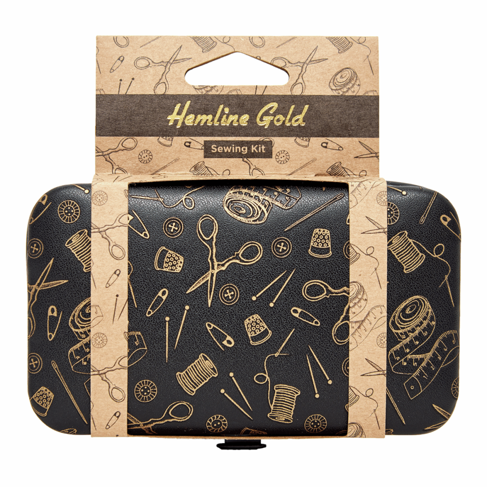 Sewing Kit - Gold Notions Print (Hemline Gold)