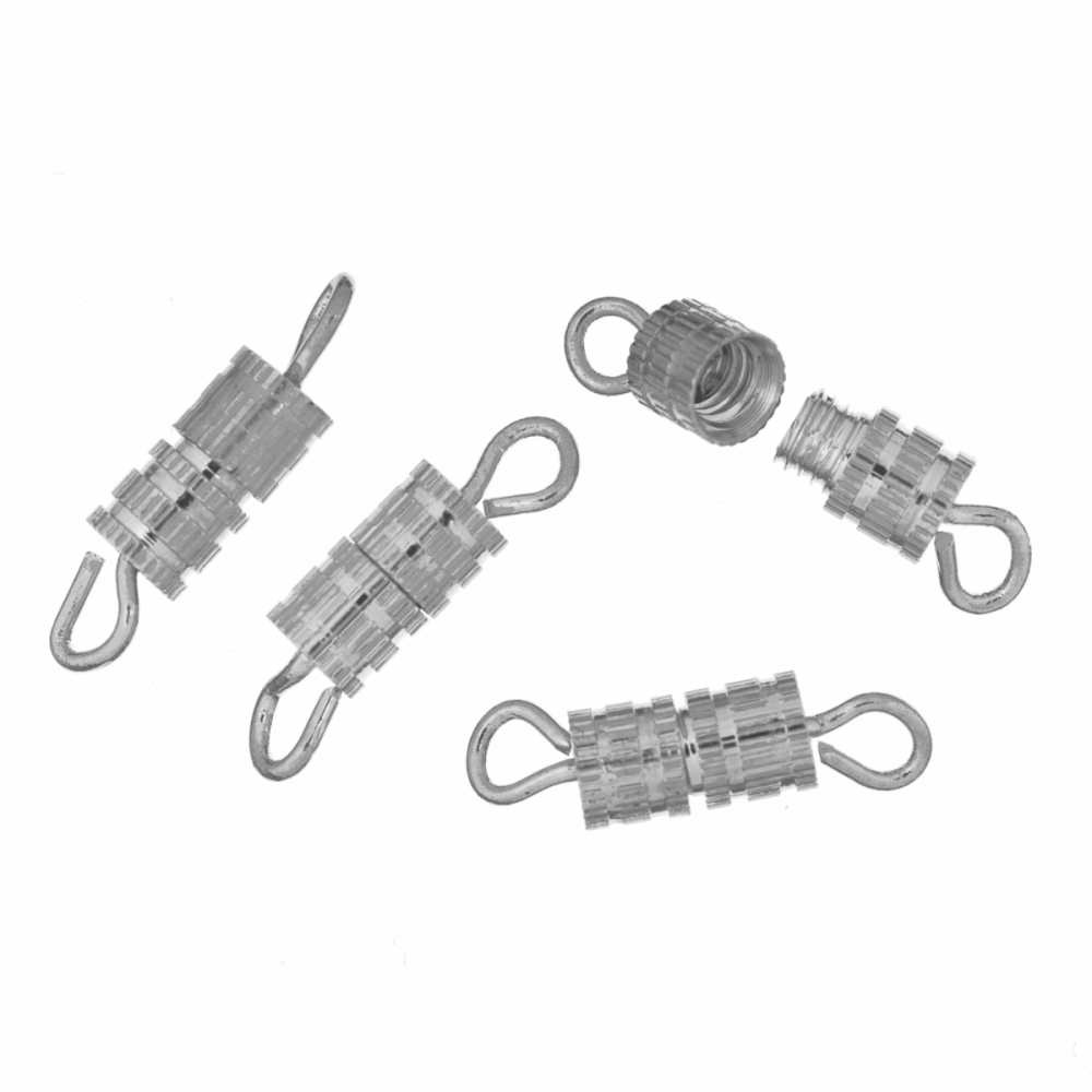 Barrel Clasps - Silver Coloured - Trimits (258/01) *AVAILABLE WHILST STOCK LASTS*