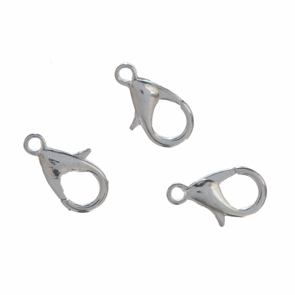 Lobster Clasps - Silver Coloured - 10mm - Trimits (CB0588)