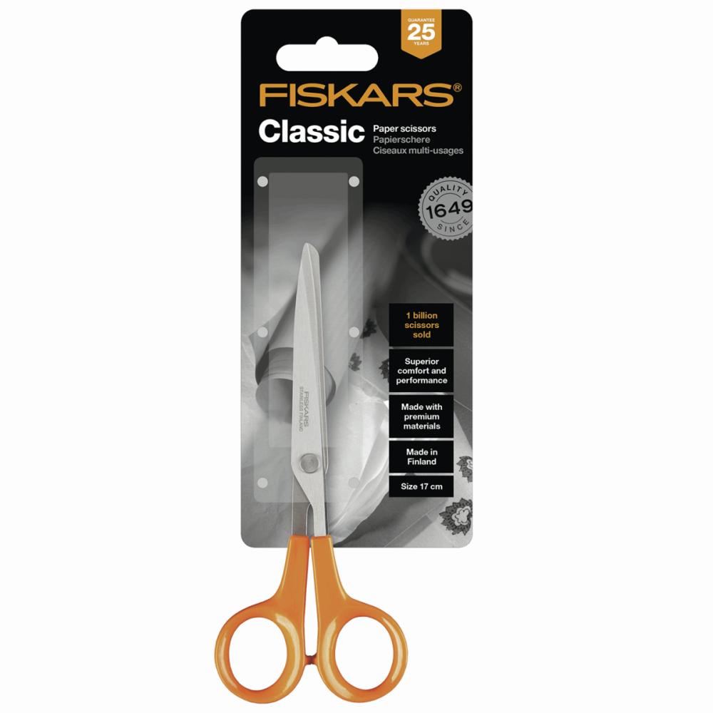 Paper Scissors - 16.5cm / 6 ½" - Classic (Fiskars)