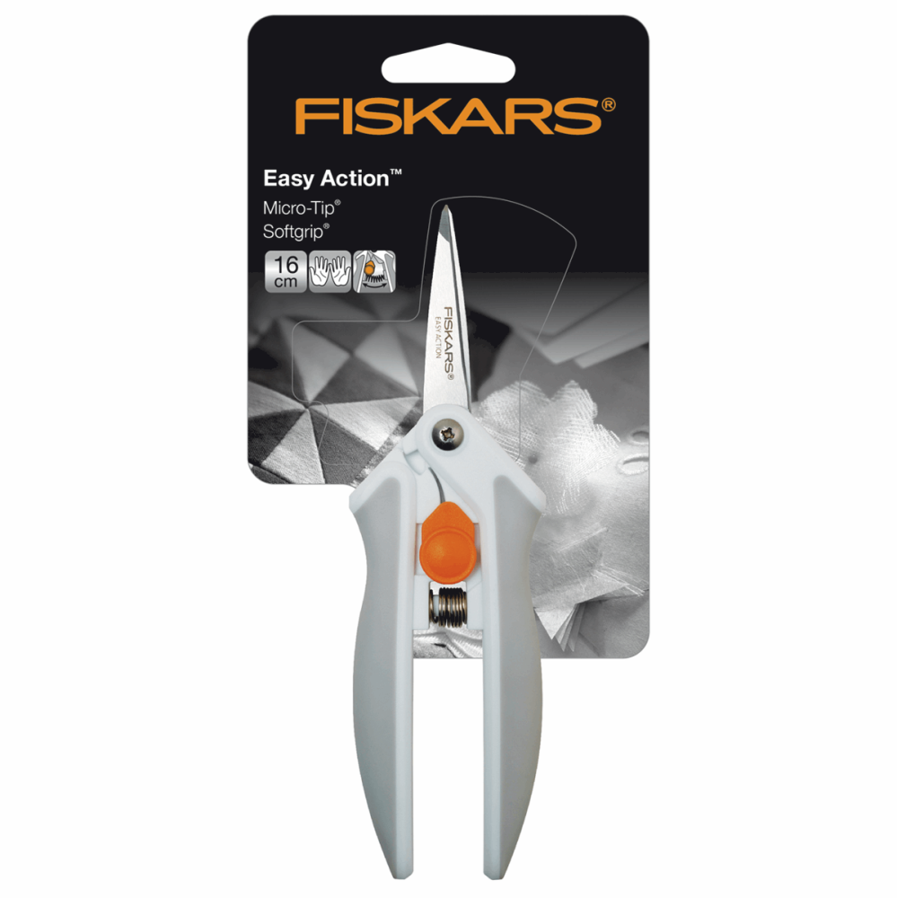 Micro Tip Scissors - 16cm / 6.5" - EasyAction™ Softgrip® (Fiskars)