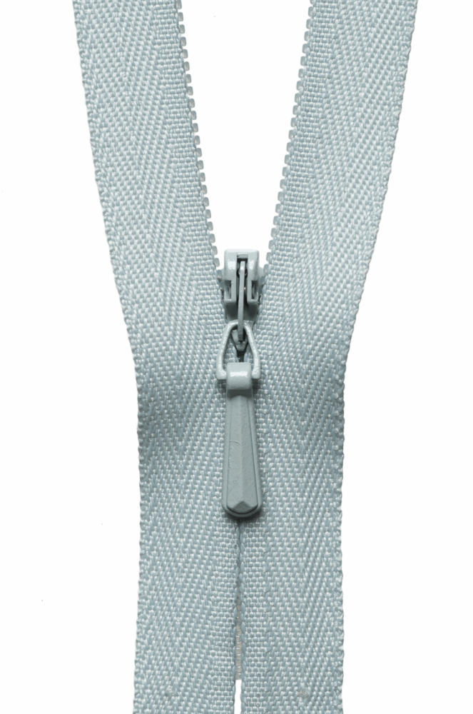 Concealed Zip - Pale Grey - 20cm / 8in
