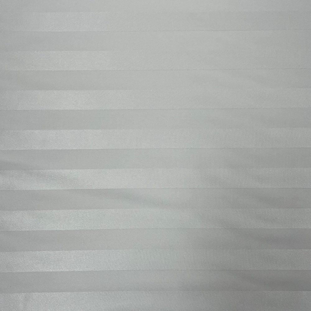 Polysatin Lining - Stripe - White