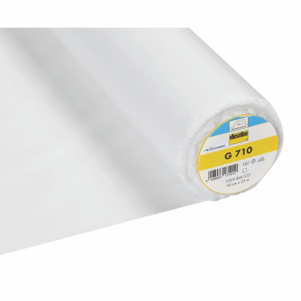 Vlieseline Woven Light Interlining (G710) - Iron-On - White - 90cm wide