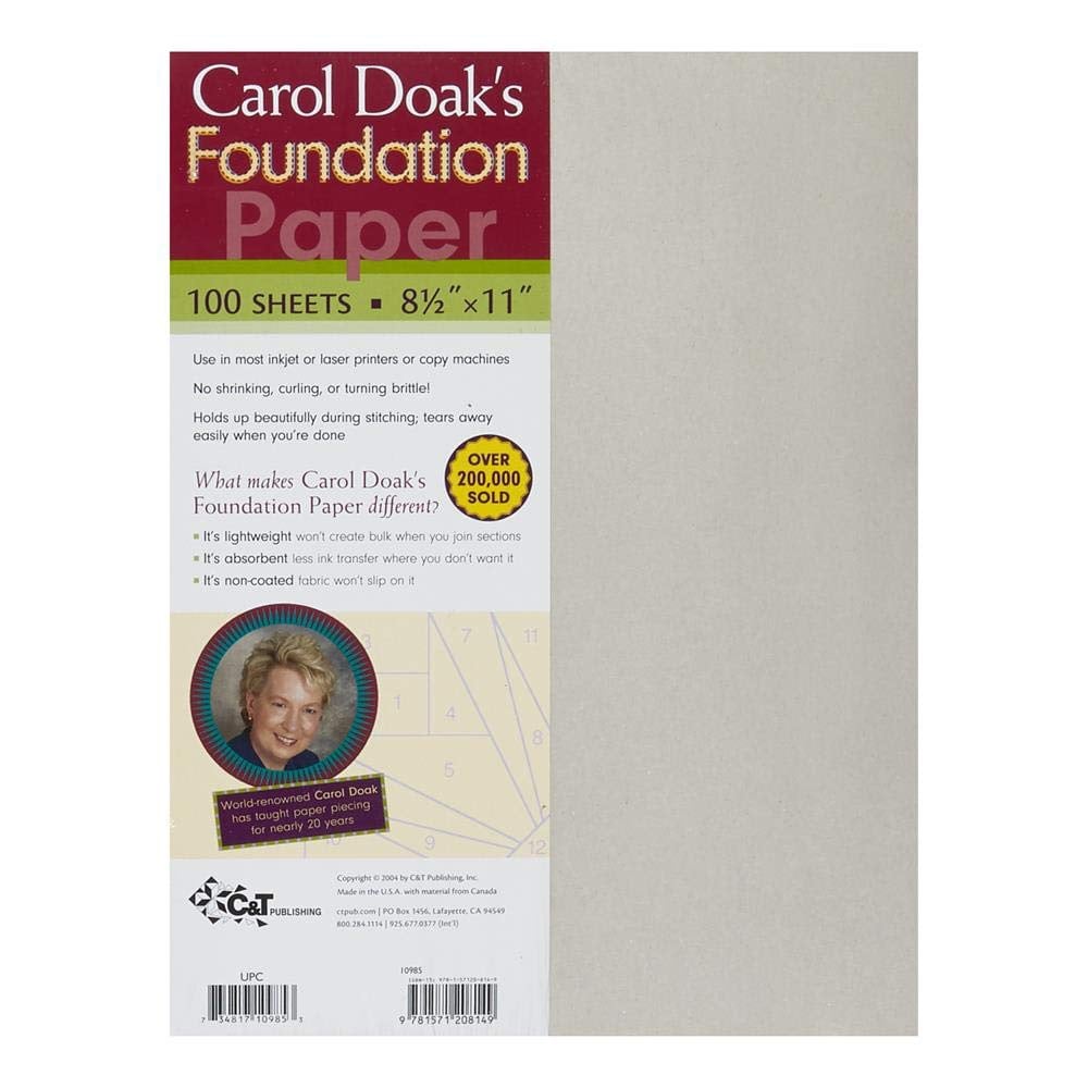 Foundation Paper - 8 ½" x 11" (Carol Doak's)