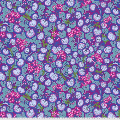 Climbing Geraniums - Purple - PWPJ110.PURPLE - Kaffe Fassett Collective