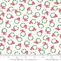 Moda - Merry & Bright - Merry Wreaths - No. 22403 13  (Winter White)