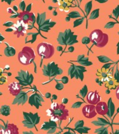 SALE! Liberty London Fabrics - Orchard Garden - Wild Cherry Z