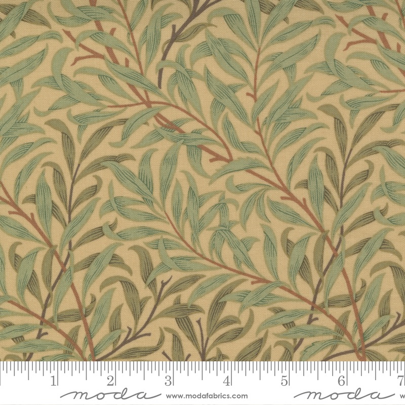 Best Of Morris by Barbara Brackman - Boughs - No. 8361 11  (Sage Green) - Moda Fabrics