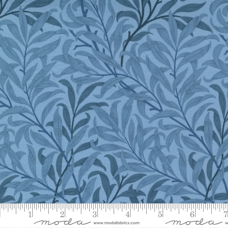 Best Of Morris by Barbara Brackman - Boughs - No. 8361 14  (Light Blue) - Moda Fabrics