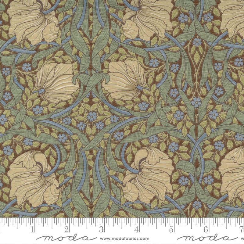 Best Of Morris by Barbara Brackman - Pimpernel - No. 8365 16  (Brown) - Moda Fabrics