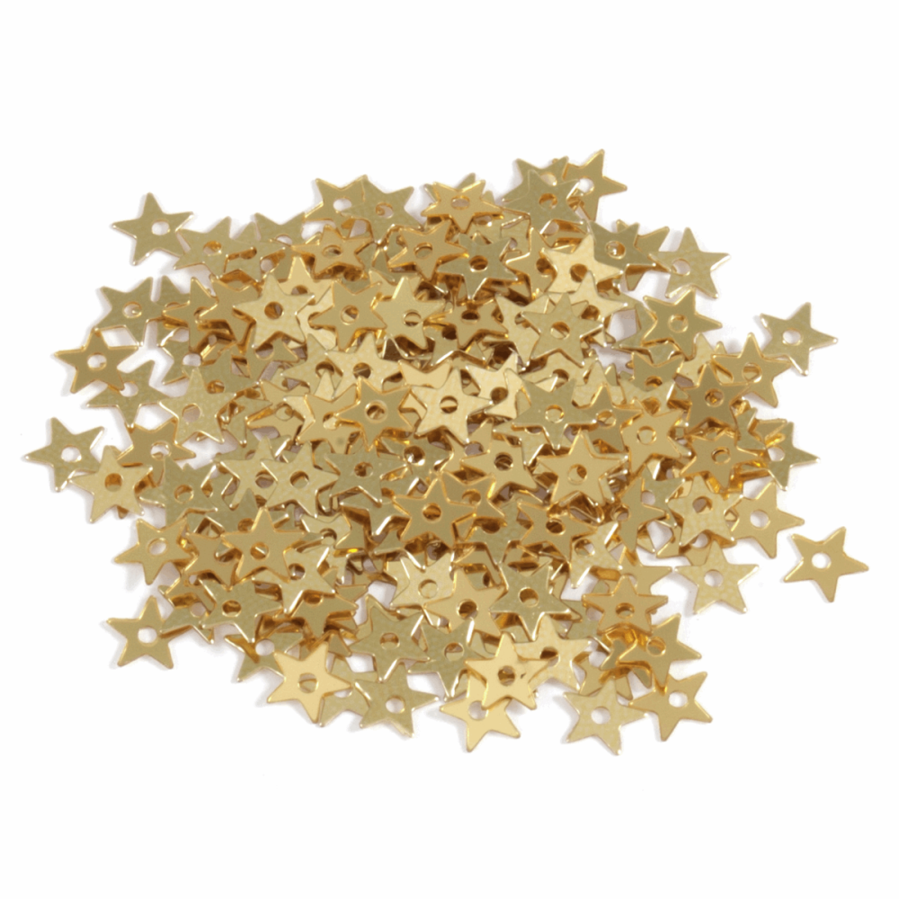Sequins - Stars - 5mm - Gold (Trimits)