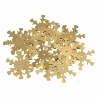 Sequins - Snowflakes - 23mm - Gold (Trimits)