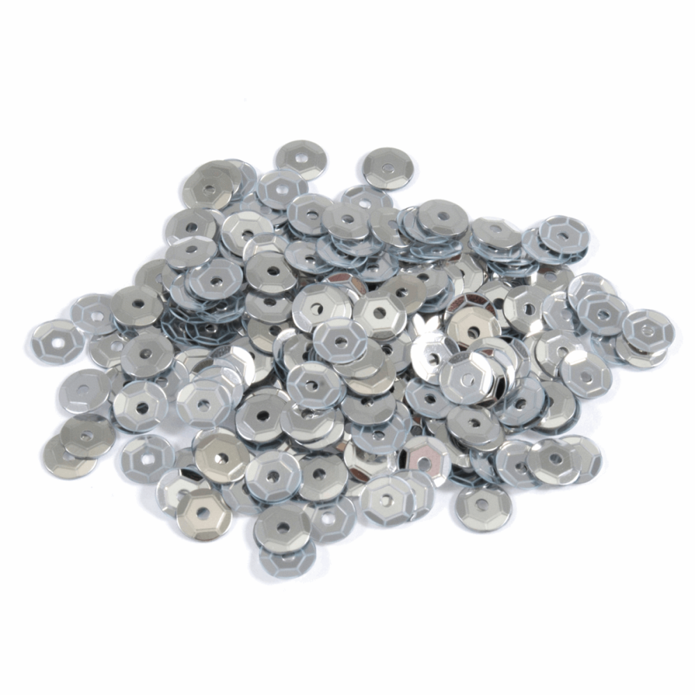 Sequins - Cups - Small - 5mm - Silver (Trimits)