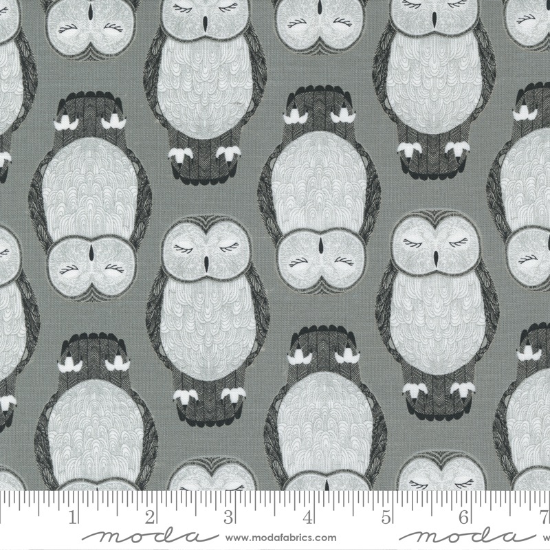Moda - Nocturnal - Sleeping Owls - No.  48332 20  (Raincloud)