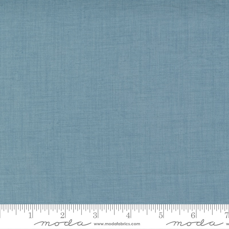 Last Piece - 75cm length - Moda - La Vie Boheme - Linen Texture - 13529 171  (Blue)