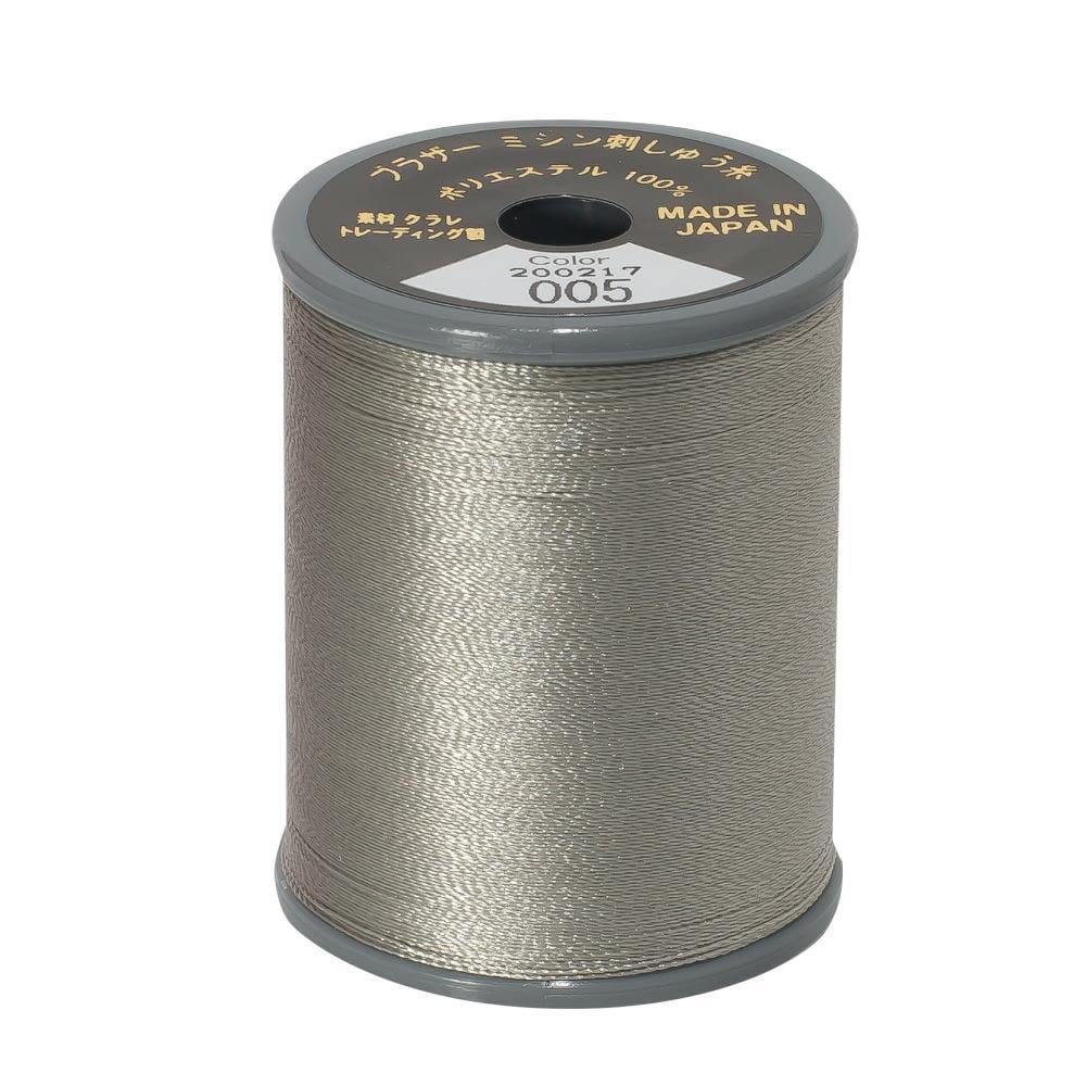 Brother Embroidery Thread  #50 - 005 Silver Grey