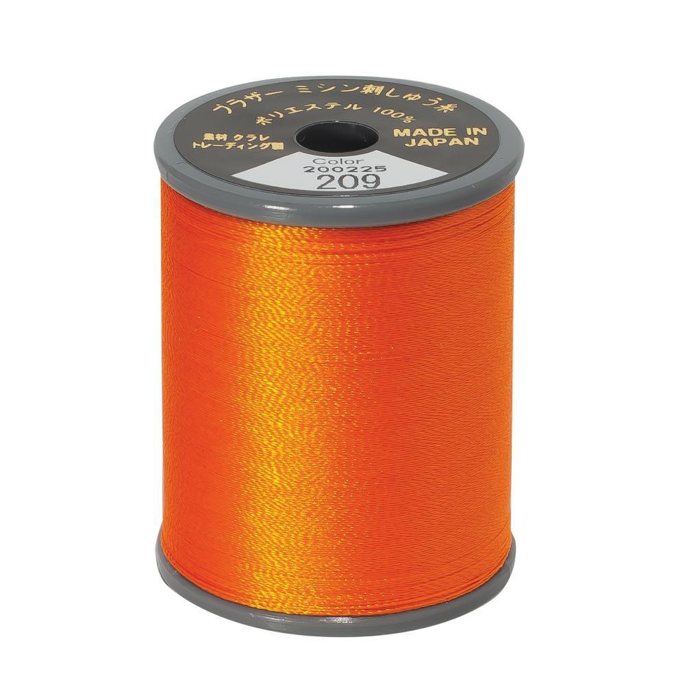 Brother Embroidery Thread  #50 - 209 Tangerine