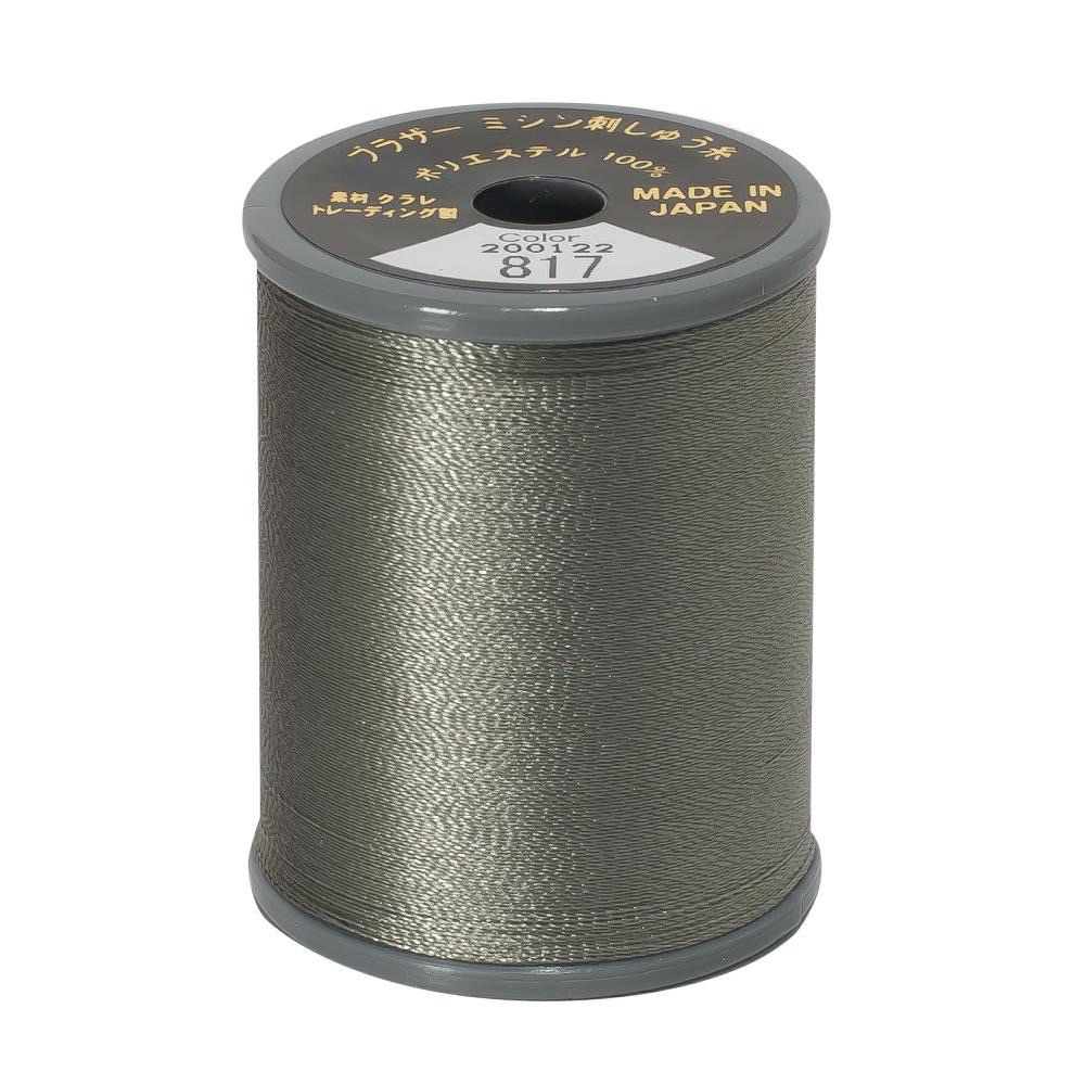 Brother Embroidery Thread  #50 - 817 Grey
