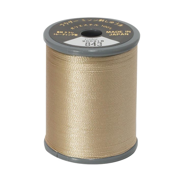 Brother Embroidery Thread  #50 - 843 Beige