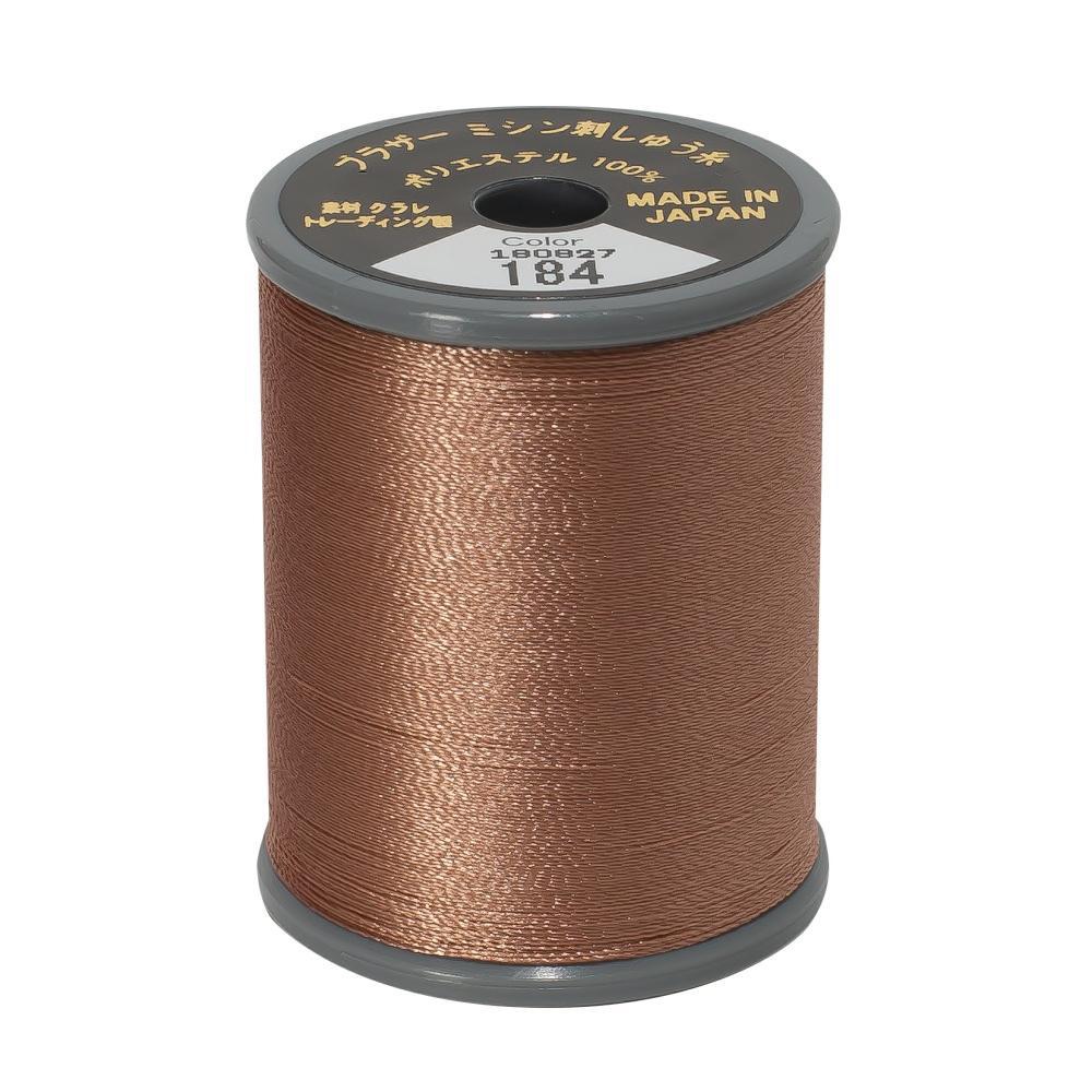 Brother Embroidery Thread  #50 - 184S Dark Coffee