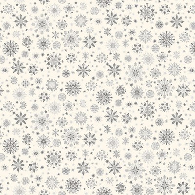 Makower - Scandi 22 - Snowflakes - No. 2457/S2  (Grey)