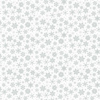 Makower - Christmas Essentials - Snowflakes  - No. 2364/WM (Silver Metallic)
