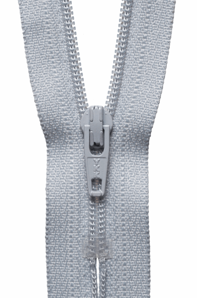 Nylon Dress and Skirt  Zip - Silver - 10cm / 4in