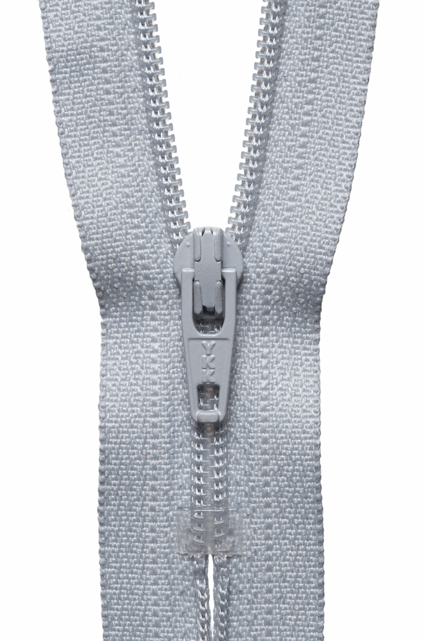 Nylon Dress and Skirt  Zip - 10cm / 4in - Silver