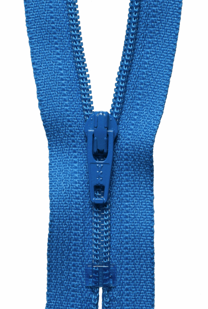 Nylon Dress and Skirt  Zip - Bright Blue - 10cm / 4in