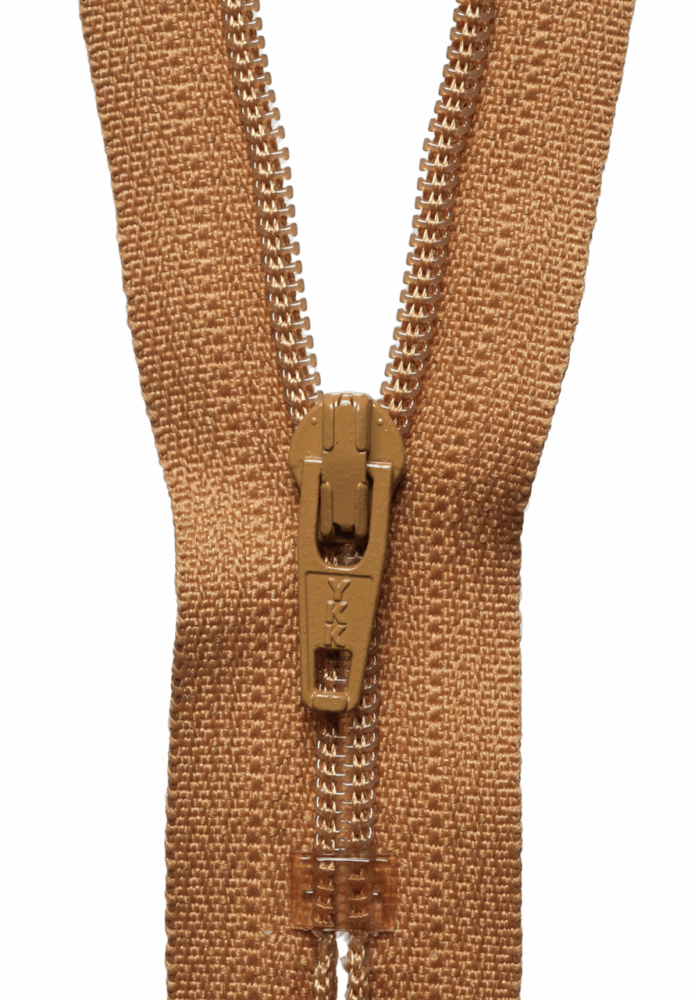 Nylon Dress and Skirt  Zip - Old Gold - 10cm / 4in