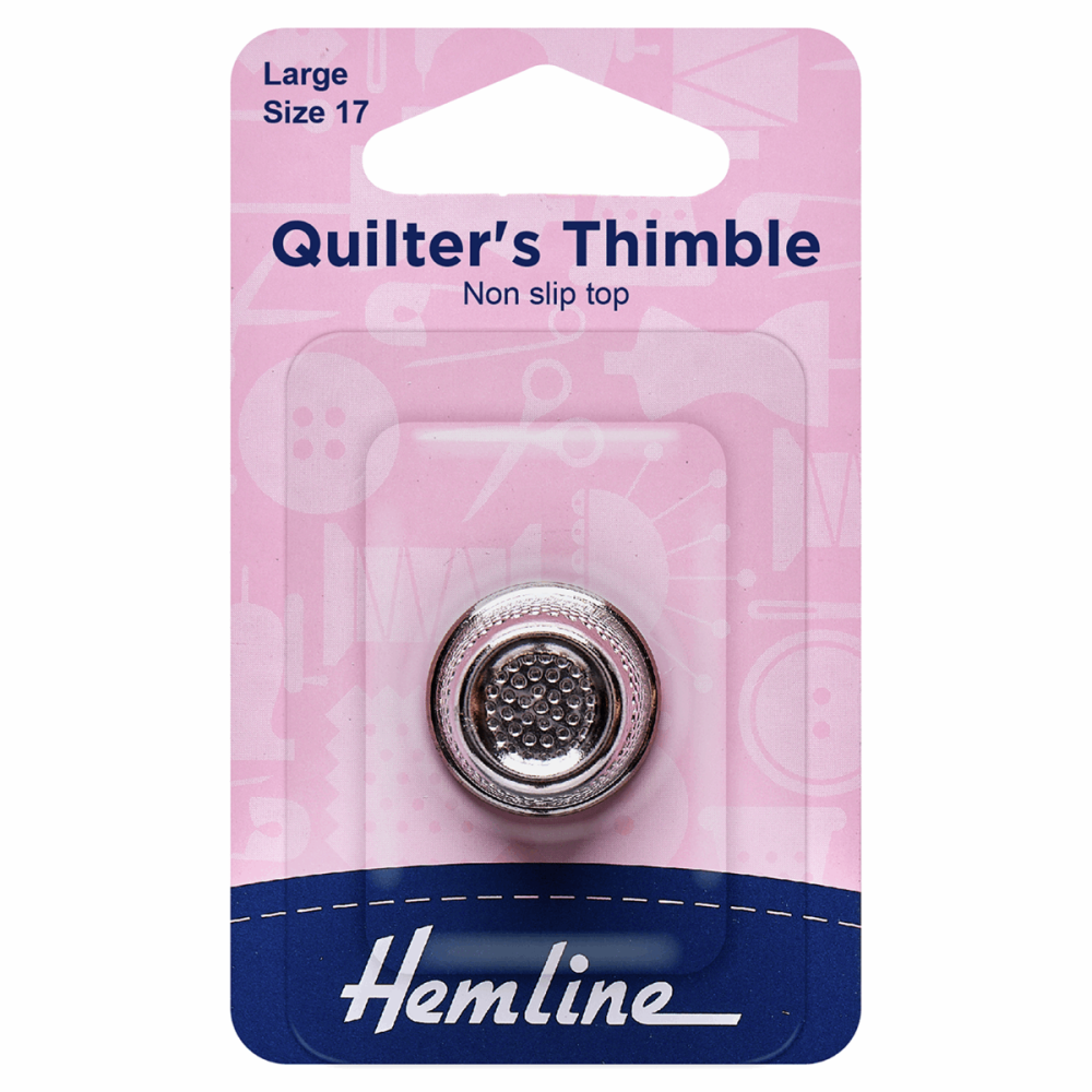 Quilter's Metal Thimble - Large (Hemline)