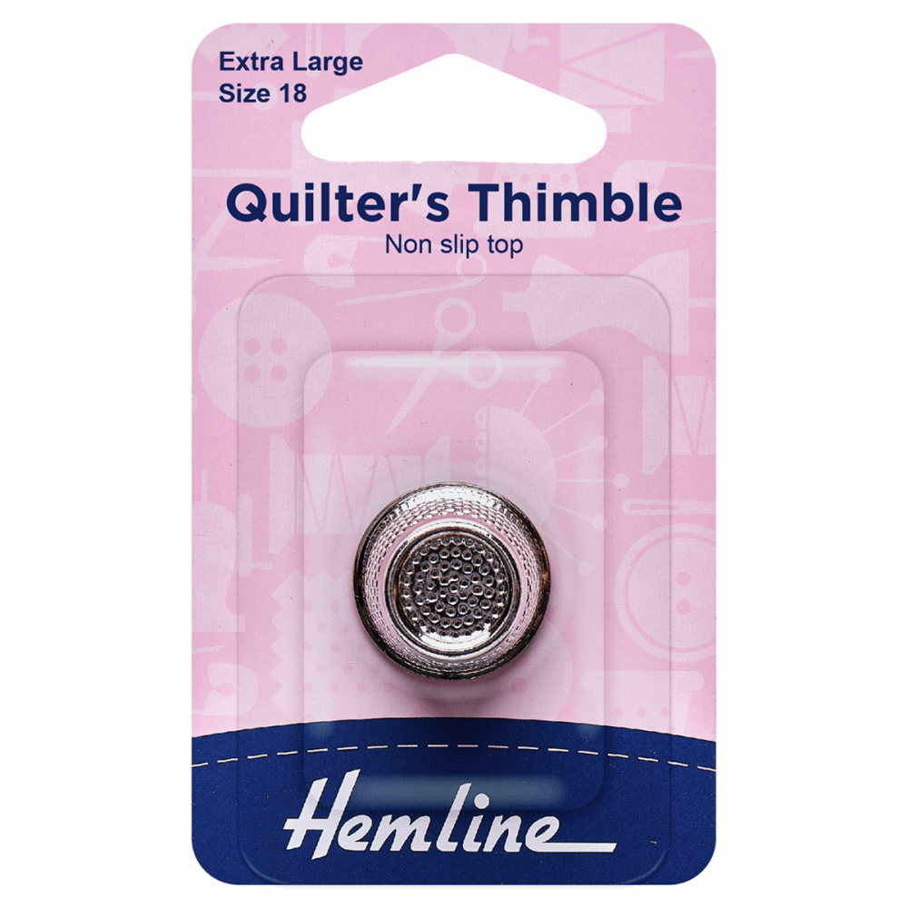 Quilter's Metal Thimble - Extra Large (Hemline)