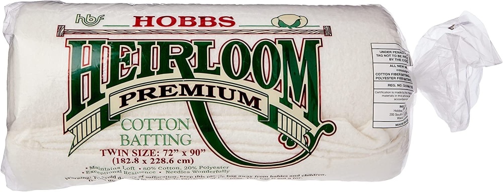 Hobbs Heirloom Premium Cotton - 80% Cotton 20% Polyester - Twin Size - 72" x 90"