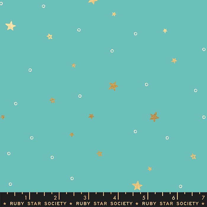 Moda - Birthday by Ruby Star Society - Tiny Stars - RS2049 13M (Turquoise)