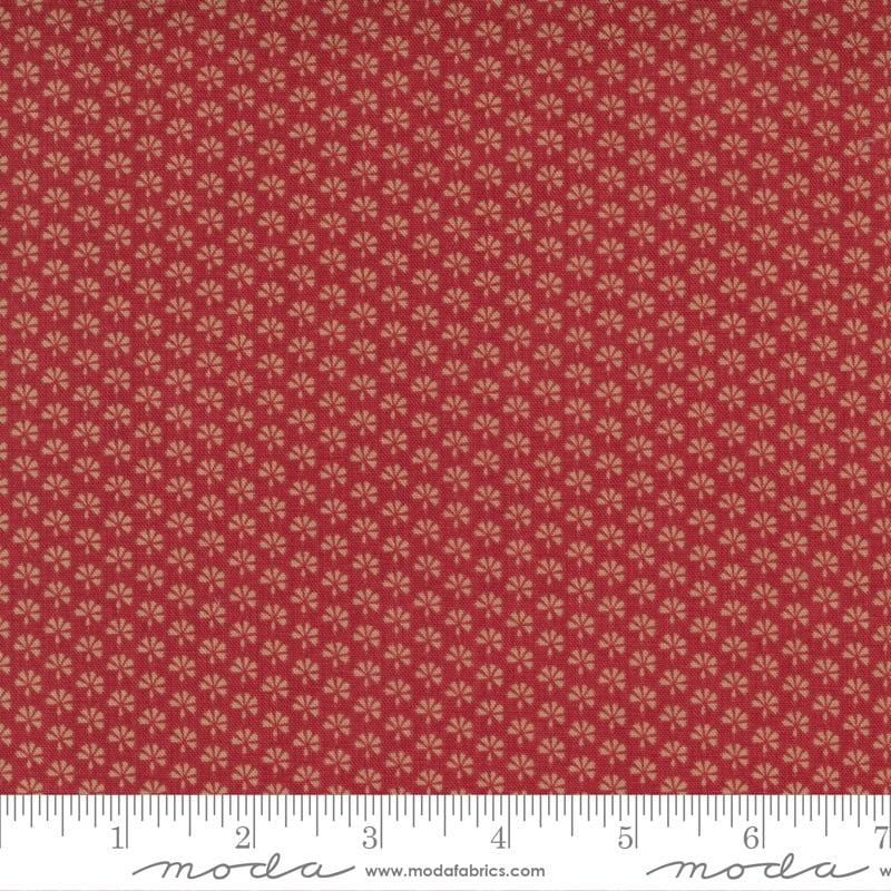 Last Piece - 1.4 metre length - Moda - Bonheur de Jour - Allard - 13918 11 (Rouge)