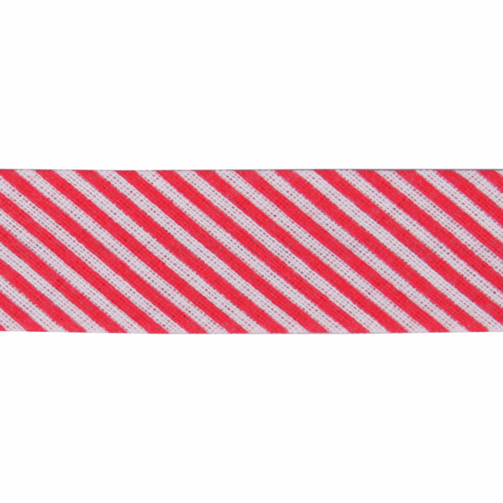 Bias Binding - Cotton - Red Stripe - 20mm - Col. 237 (Groves)