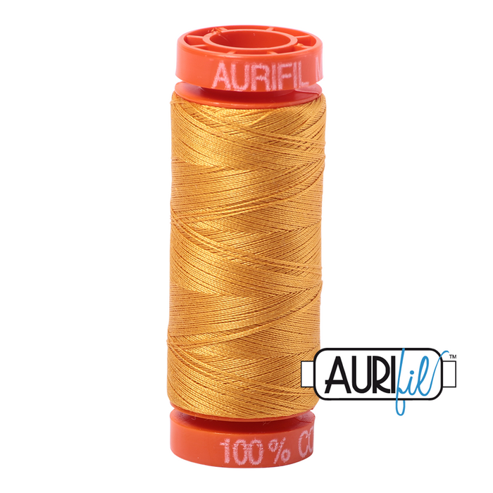 Aurifil Cotton 50wt, 2140 Orange Mustard