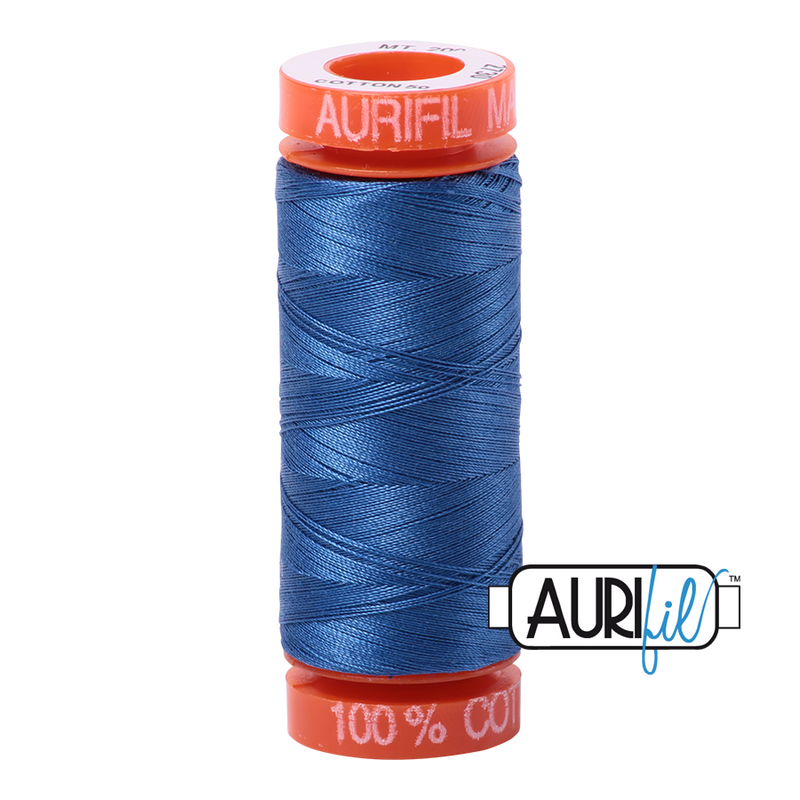 Aurifil Cotton 50wt, 2730 Delft Blue