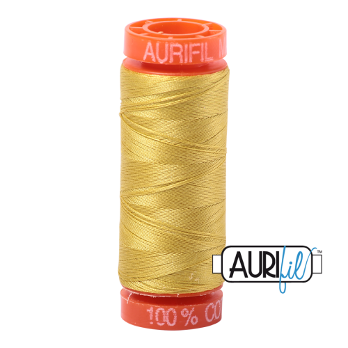 Aurifil Cotton 50wt, 5015 Gold Yellow