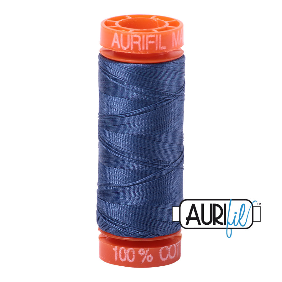 Aurifil Cotton 50wt, 2775 Steel Blue
